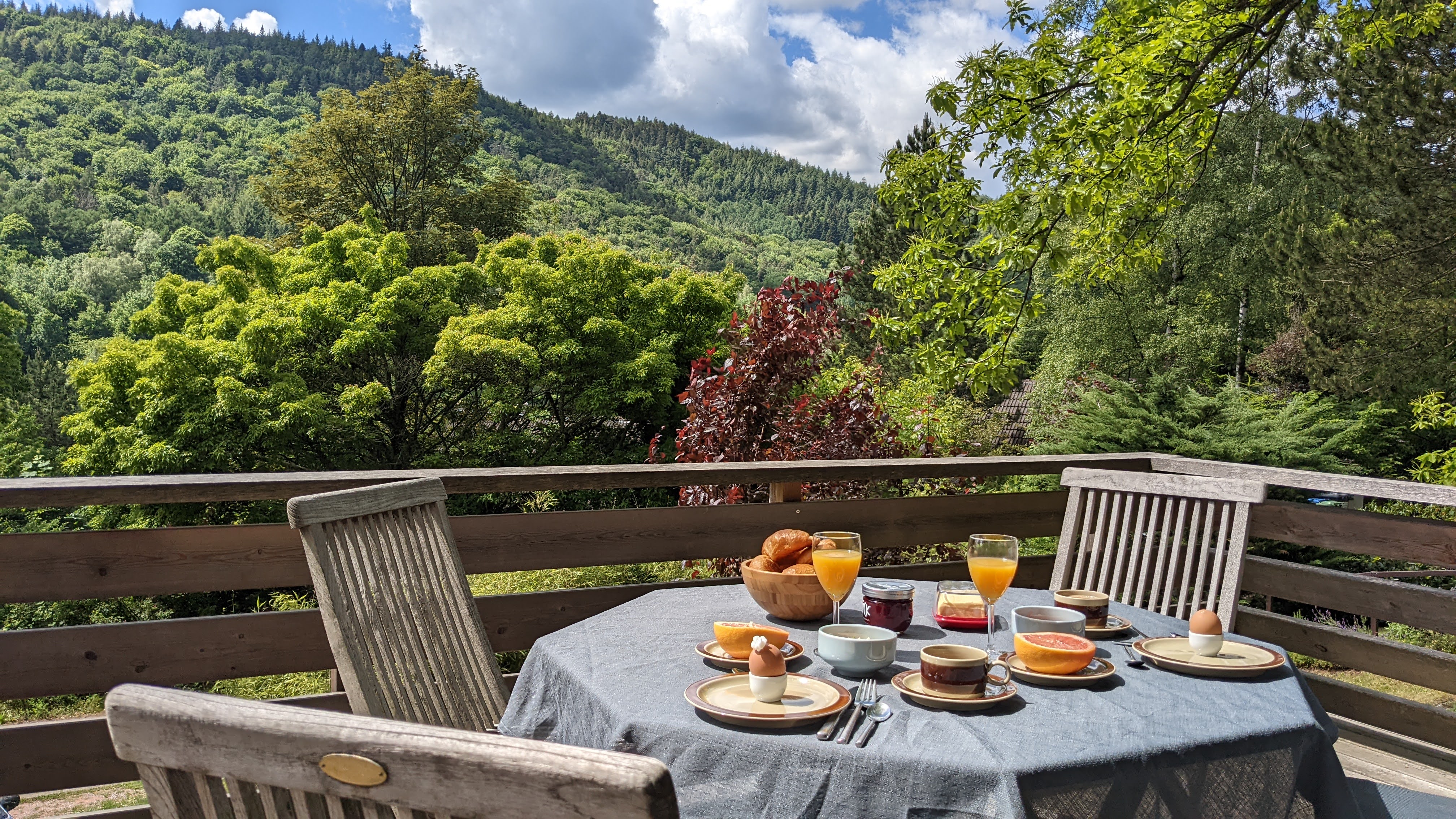 Ferienhaus Sonneneckchen Pfalz Balkon