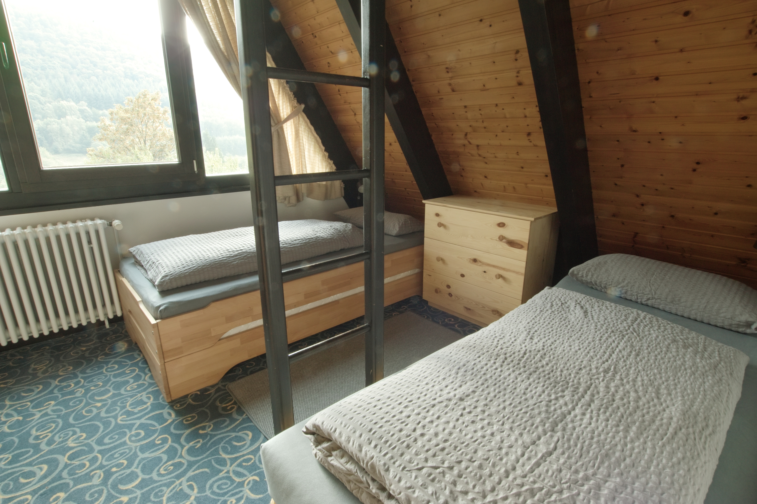 Ferienhaus Sonneneckchen Pfalz Schlafzimmer vorn