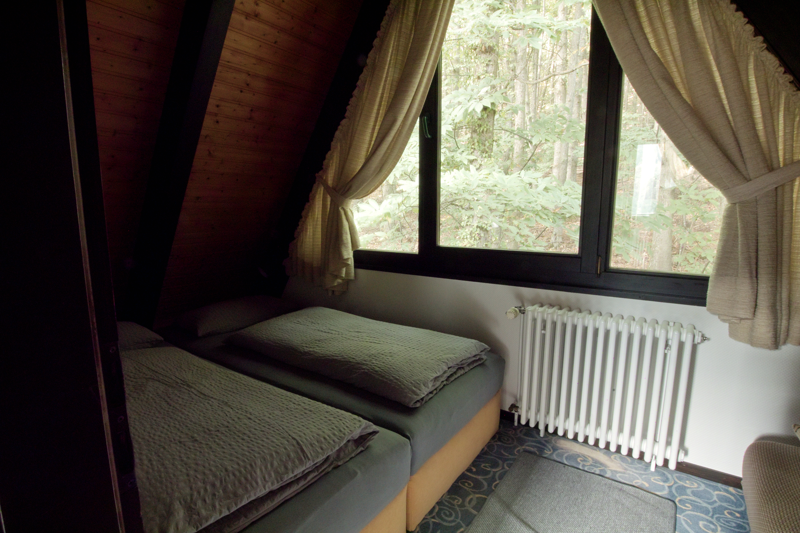 Ferienhaus Sonneneckchen Pfalz Schlafzimmer Wald